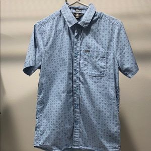 Blue button down Volcom shirt